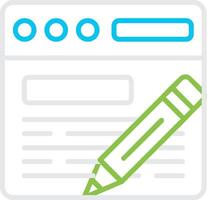 Blog Bin Creative Icon Design vector