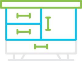 Drawers Creative Icon Design vector