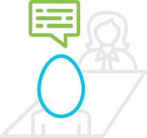 Job Interview Creative Icon Design Bin Creative Icon Design vector