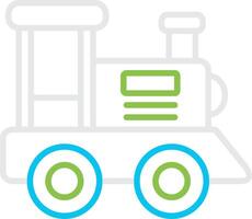 Toy Train Bin Creative Icon Design vector