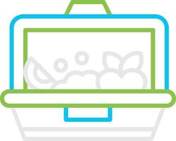 Lunch Box Creative Icon Design vector