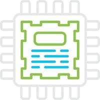 Processor Bin Creative Icon Design vector