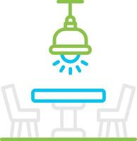Dining Table Bin Creative Icon Design vector