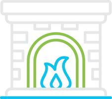 Fireplace Creative Icon Design vector