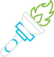 Torch Creative Icon Design vector