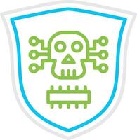 Malware Bin Creative Icon Design vector