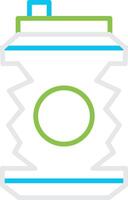Can Bin Creative Icon Design vector