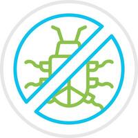 No Bug Creative Icon Design vector