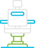 Barber Chair Bin Creative Icon Design vector