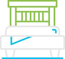 Bed Bin Creative Icon Design vector