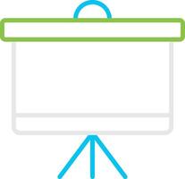 Projector Screen Creative Icon Design vector