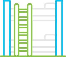 Bunk Bed Bin Creative Icon Design vector