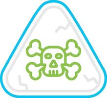 Dangerous Bin Creative Icon Design vector
