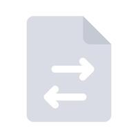 Get this beautiful icon of file transfer in modern style vector