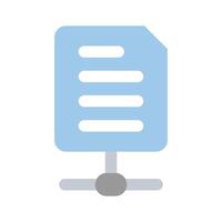 Shared file, network file icon design, premium vector