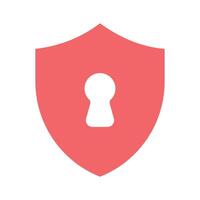 Modern icon of security, checkmark inside protection shield vector