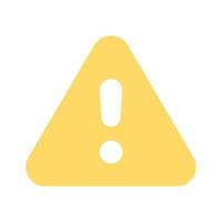 Danger warning icon designed in modern style, alert icon vector