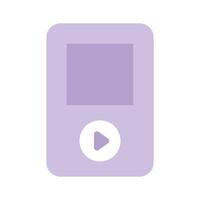 Editable flat icon of music player, ready to use vector