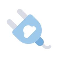 Visually appealing icon of cloud power in trendy style vector