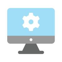 Get this amazon icon of computer setting in modern style vector