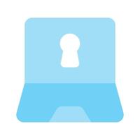 Get this pixel perfect icon of laptop security vector