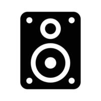 Audio speaker design in in trendy style, isolated on white background vector