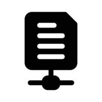 Shared file, network file icon design, premium vector
