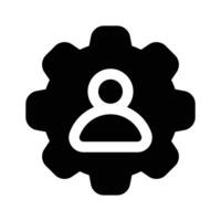 User management icon design, isolated on white background vector