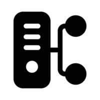 Visually perfect icon of database management in modern style vector