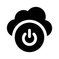 Cloud with off button icon of cloud off in trendy style vector