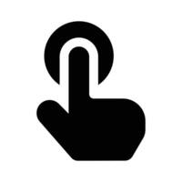 Modern technology, icon of finger tap, editable design vector