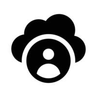 Well designed cloud user , personal cloud, cloud service provider vector
