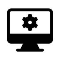Get this amazon icon of computer setting in modern style vector