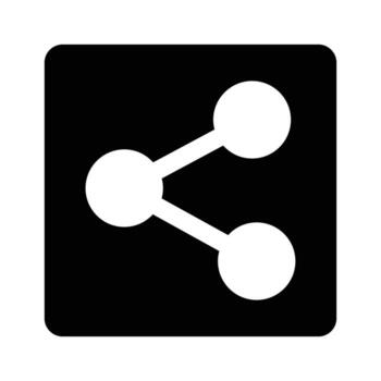 Share button icon design, read for premium use vector