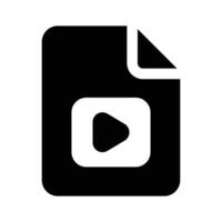 Creative icon of file, Mp4 file format vector