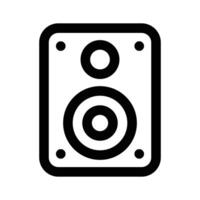 Audio speaker design in in trendy style, isolated on white background vector