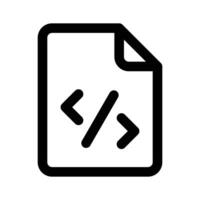 Icon of programming file in editable style, ready to use vector