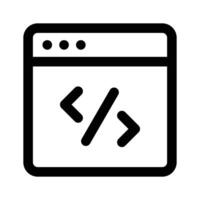 Well designed icon of website development, programming vector