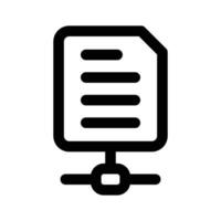 Shared file, network file icon design, premium vector