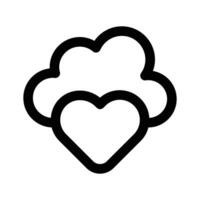 Favorite cloud storage, cloud and heart design vector