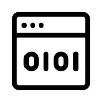 Creatively crafted icon of binary web, ready to use vector