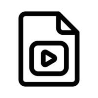 Creative icon of file, Mp4 file format vector