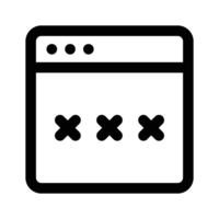 Grab this amazing icon of website password in editable style vector