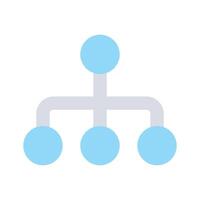 Hierarchy icon design, flowchart , workflow icon vector