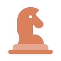 Get this visually appealing icon of chess piece, knight design vector