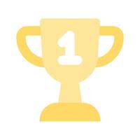 Creatively designed flat icon of trophy in editable style, achievement trophy design vector