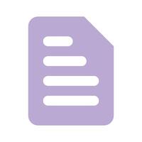 Well designed icon of document in modern and trendy style vector