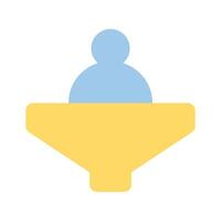 An icon employee filter, ready to use vector