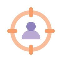 Pixel perfector icon of target audience, scalable and easy to use vector