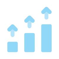 Get this amazing icon of growth chart in trendy style vector